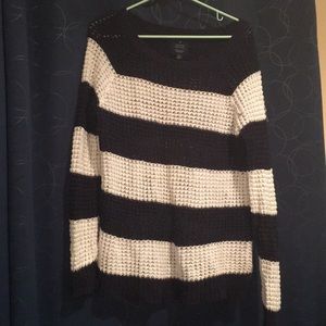 Navy & White Striped Sweater, American Eagle